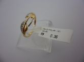 ANEL FOLHADO A OURO FOLHA  CB 9301