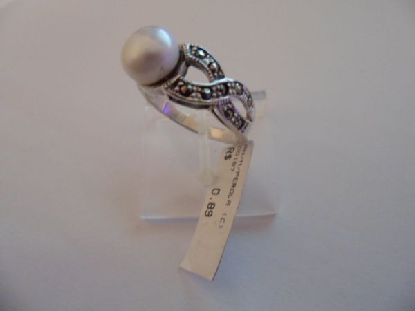 ANEL DE PRATA MARCASSITA PEROLA CB 2072463