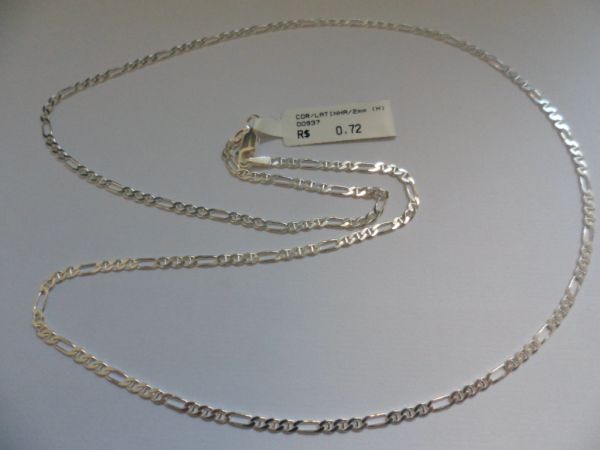 CORRENTE DE PRATA 3X1 LATINHA 60CM  CB 2071848
