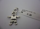 PINGENTE DE PRATA MENINO ENVELHECIDO  CB 34491294