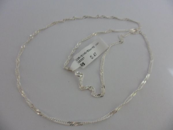 CORRENTE DE PRATA SINGAPURA 50CM CB 2087283