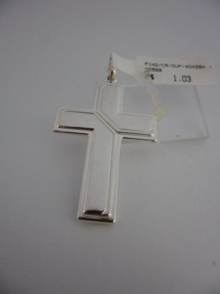 PINGENTE PRATA CRUZ 40X28  CB 2067636