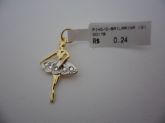 PINGENTE FOLHADO A OURO BAILARINA  CB 209021