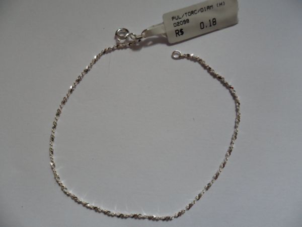 Pulseira de prata Torcida Diamantada CB 2086781