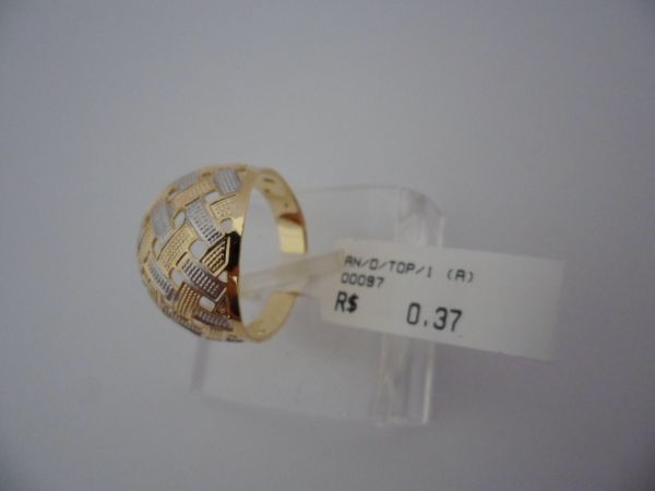 ANEL FOLHADO A OURO TOP 1 CB 62446