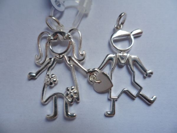 PINGENTE DE PRATA CASAL VAZADO GRANDE CB 2086866