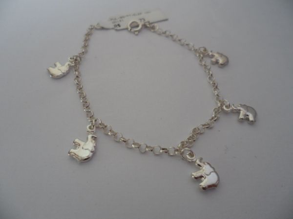PULSEIRA DE PRATA BERLOQUE ELEFANTE  CB 2060392
