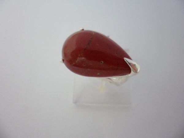 ANEL PRATA GOTA AGATA VERMELHA CB 2084114