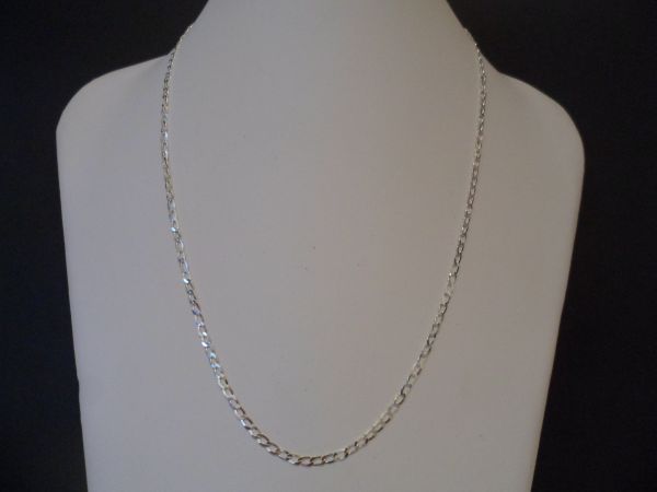 CORRENTE DE PRATA 3X1 4mm 50CM  CB 2086149