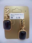 BRINCO FOLHADO A OURO NEGRA 2100231