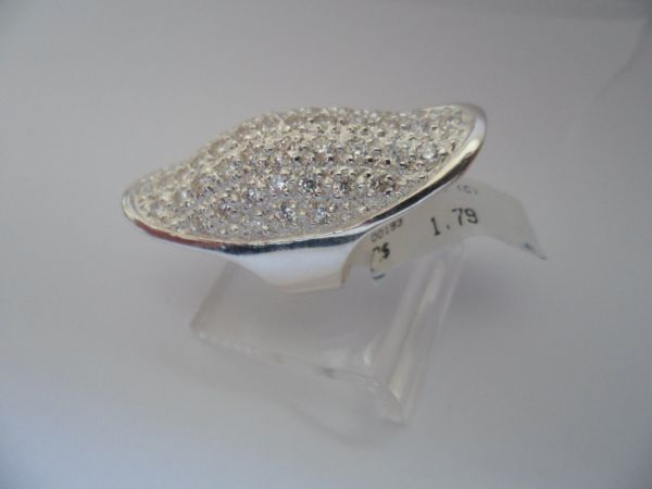ANEL DE PRATA ZIRCONIA OVAL  CB 2072500