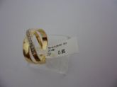 ANEL FOLHADO A OURO ZIRCONIA XX  CB 74600