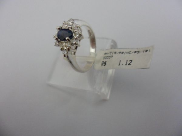 ANEL DE PRATA ZIRCONIA/PRINCESA/PQNO  CB 2080451