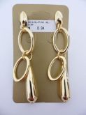 BRINCO FOLHADO A OURO ELOS PINO CB 9860