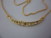 GARGANTILHA FOLHADA A OURO BARCA M CB 81904 OK