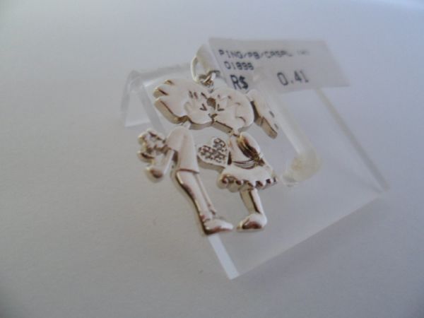 PINGENTE DE PRATA CASAL  CB 36184217