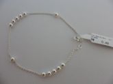 Pulseira de prata Bola Lisa 5x1  CB 2077284 o