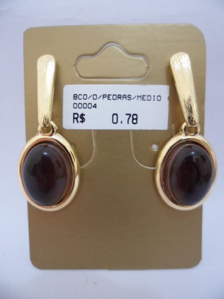 BRINCO FOLHADO A OURO FUME PQNO 2100231