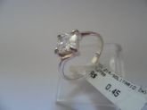 ANEL DE PRATA ZIRCONIA SOLITARIO 2 CB 2070247