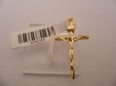 Pingente folhado a ouro cruz 2094359