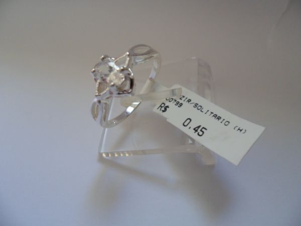ANEL DE PRATA ZIRCONIA SOLITARIO 3 CB 2070247