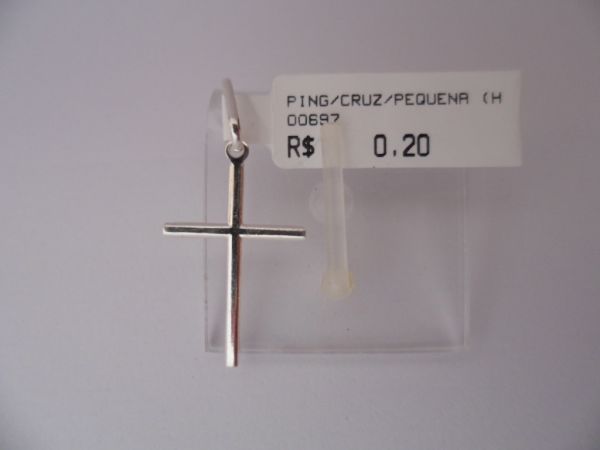 PINGENTE DE PRATA CRUZ PEQUENA LISA  CB 2069180