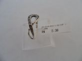ANEL DE PRATA ZIRCONIA ENVELHECIDO 1/2 INFINITO  CB 43403