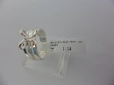 ANEL DE PRATA ZIRCÔNIA LAÇO TRIPLO CB 36350