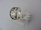 ANEL DE PRATA ENVELHECIDO VAZADO FLOR CB 229050