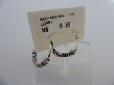 BRINCO DE PRATA ENVELHECIDA ARGOLAS BALI CB 2066257