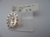 PINGENTE DE PRATA ZIRCONIA NOSSA SENHORA  CB 2082738