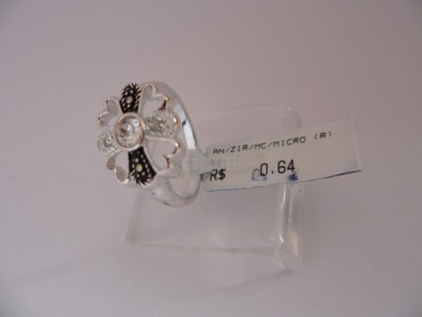 ANEL DE PRATA MICRO ZIRCÔNIA FLOR CB 2080697