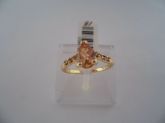 ANEL FOLHADO A OURO GOTA SOLITARIO 2089140