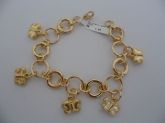 PULSEIRA FOLHADA ELOS BORBOLETAS CB 5003