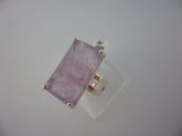 ANEL DE PRATA PEDRA RETANGULAR CB 2070360