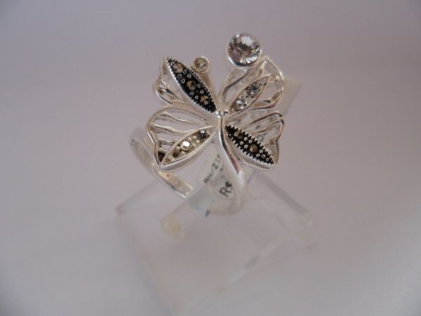 ANEL DE PRATA ZIRCONIA MICRO BORBOLETA CB 2080284 ok