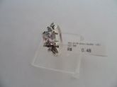 ANEL DE PRATA ZIRCÔNIA QUADRADO G  CB 32302