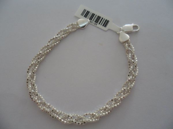 Pulseira Prata Pipoca Diamantada 2080185