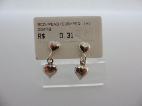 BRINCO DE PRATA CORAÇAO PENDENTE  CB 2066523