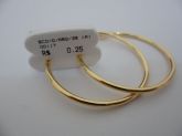 BRINCO FOLHADO A OURO ARGOLA 35MM  CB 35264