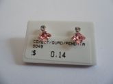BRINCO EM PRATA PEDRAS DE STRASS QUADRADO PEND  CB 2085753