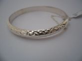 Bracelete Prata Trabalhado 6mm 2061702