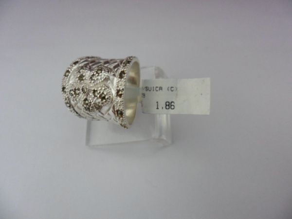 ANEL DE PRATA MARCASSITA SUIÇA FLOR CB 2078453