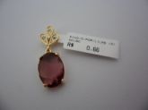 PINGENTE FOLHADO PEDRA LILAS  CB 88013