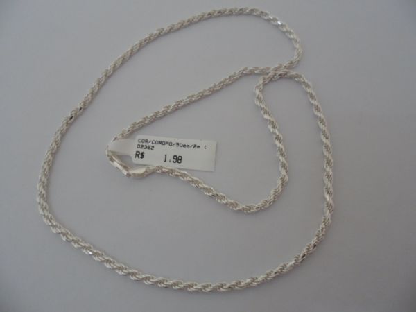 CORRENTE DE PRATA CORDAO 50CM  CB 2087658
