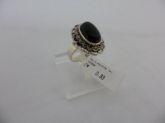 ANEL DE PRATA MARCASSITA PEDRA PRETA CB 2063980