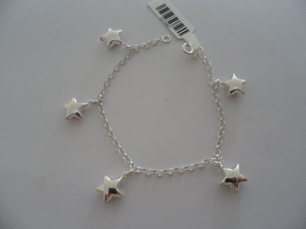 Pulseira Prata Com Berloques Estrelas 2073927 ok