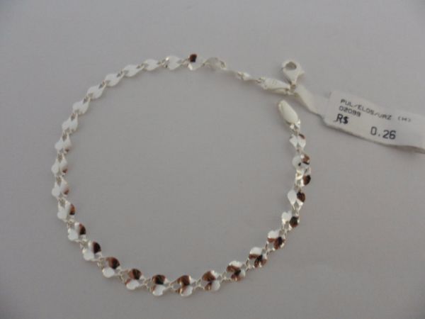 PULSEIRA DE PRATA ELO VAZADO CB 2086798