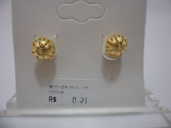 BRINCO FOLHADO A OURO D3 7  CB 2089201