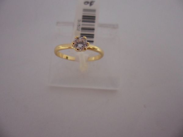 ANEL FOLHADO A OURO INF SOLITARIO 31502